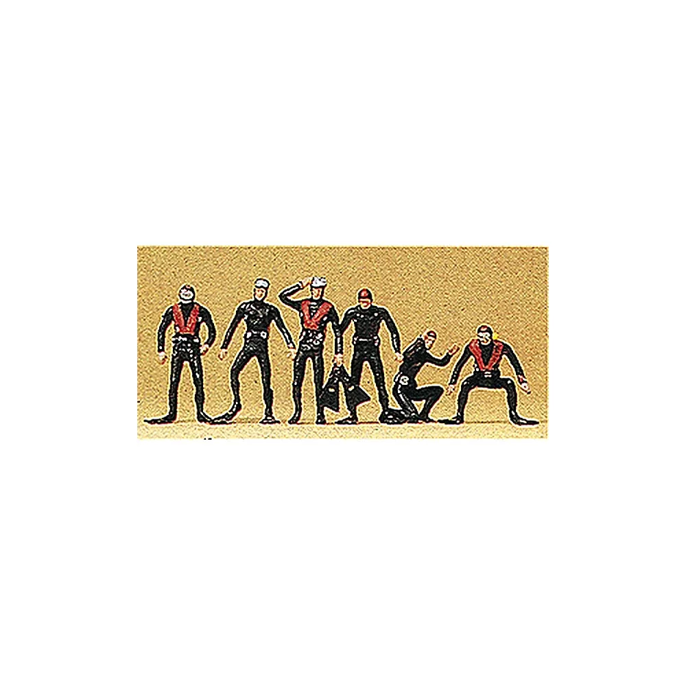 Preiser 10249 HO Scale Recreation & Sports -- SCUBA Divers pkg(6)