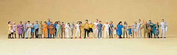 Preiser 14412 HO Scale Pedestrians pkg(36)