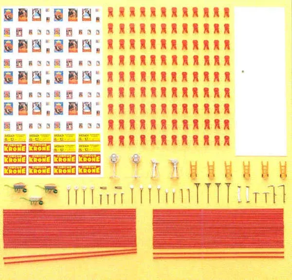 Preiser 21048 HO Scale Accessories for Krone Circus Tent