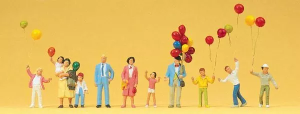Preiser 24659 HO Scale Selling Balloons
