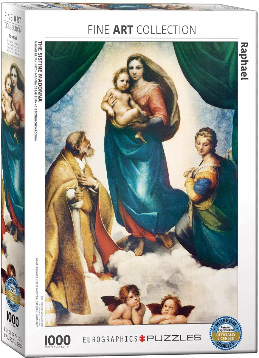 Puzzle: Fine Art Masterpieces – Sistine Madonna (Detail) by Raphael