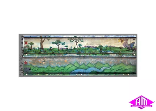 QRD152 – Graffitied Wagon Side Decals – Set 2 (HO Scale)