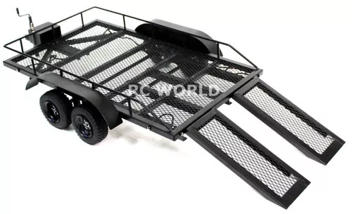 RC 1/10 Metal DUAL AXLE TRAILER W/ Leaf Suspension