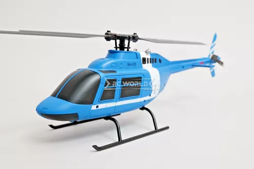RC Helicopter MICRO BELL 206 W/ Gyro Stabilization 4CH 2.4ghz-RTF-*BLUE*