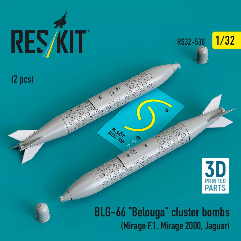 ResKit RS32-0530 1:32 BLG-66 “Belouga” cluster bombs