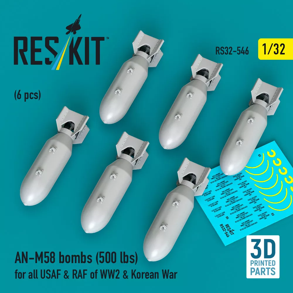 ResKit RS32-0546 1:32 AN-M58 bombs