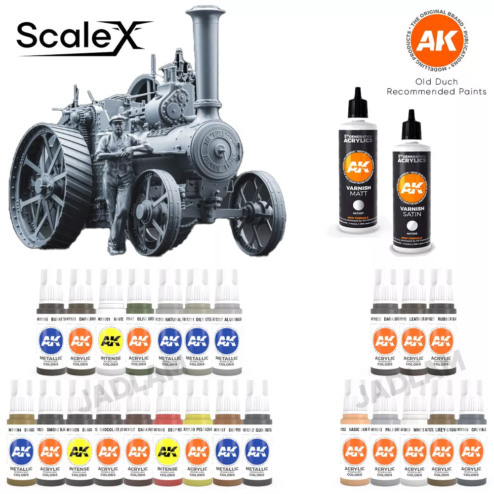 ScaleX Burrell Steam Engine AK Interactive Recommended Paint Pack