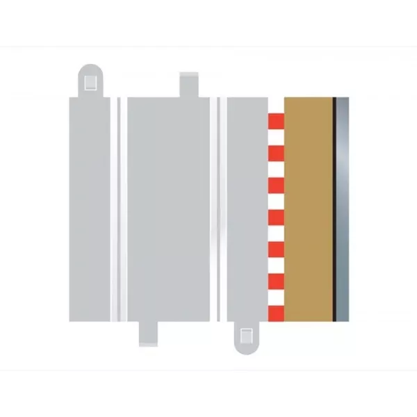 Scalextric C8223 Borders and Barriers Half Straight for SCA-C8207