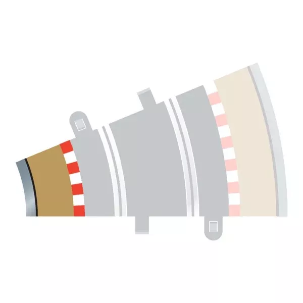 Scalextric C8280 RAD 2 Inner Borders and Barriers for SCA-C8234