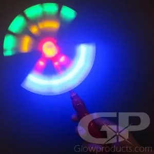 Spinning LED Windmill Light Wand - Multi Color