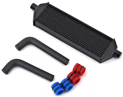 SRC 1/10 Scale FULL INTERCOOLER KIT W/ Pipes *BLACK* -LOW PROFILE-