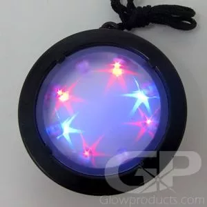Starburst Light Up Infinity Pendant Necklace (with Multi Color Lights)