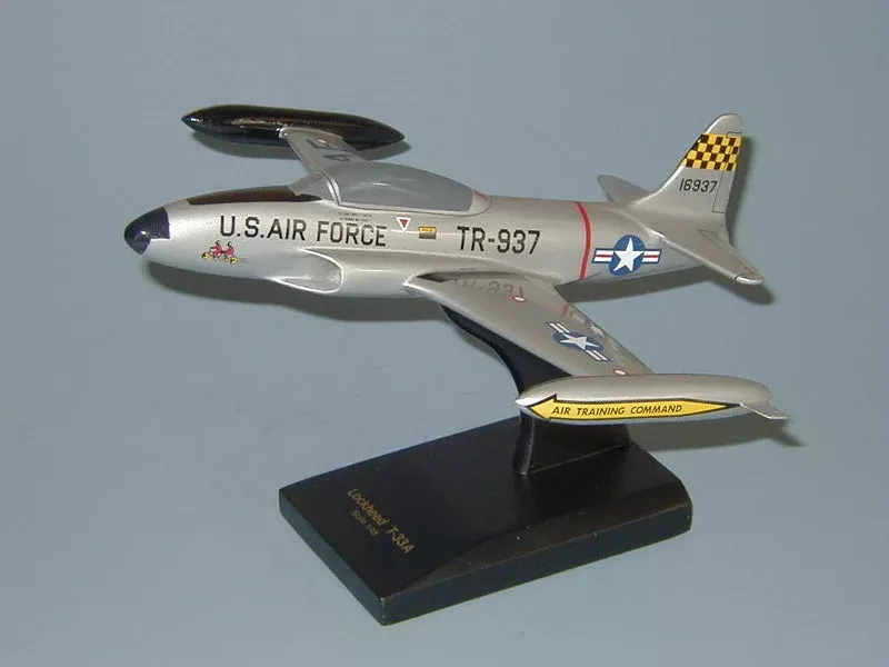 T-33 Shooting Star USAF Airplane Model