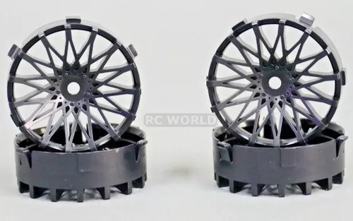 Tetsujin DAHLIA Rim INSERTS Disk Adjustable Offset - BLACK - (4PCS) TT-7529