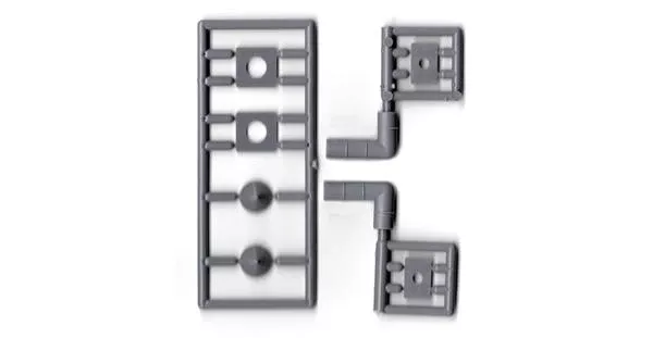 Tichy H.O. Scale #8292 Right Angle Vent 2 sets