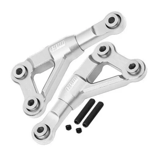 For Traxxas 1/10 4-TEC FRONT UPPER SUSPENSION ARMS For RWD TFM054 -SILVER-