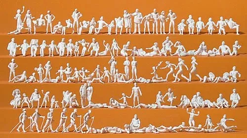 Unpainted Figure Set - Leisure Time at the Lake