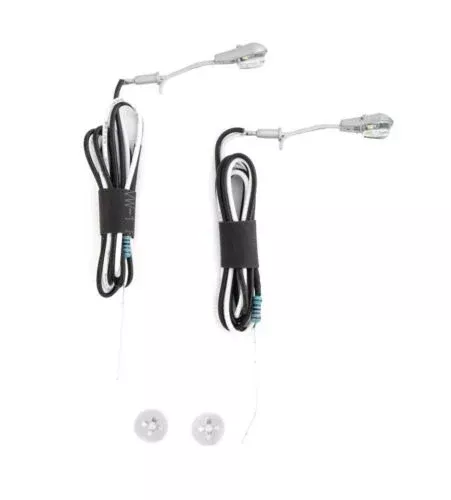 Walthers (SceneMaster) HO 4804 LED Wall-Mount Light 2-Pack, Modern Short Arm Style
