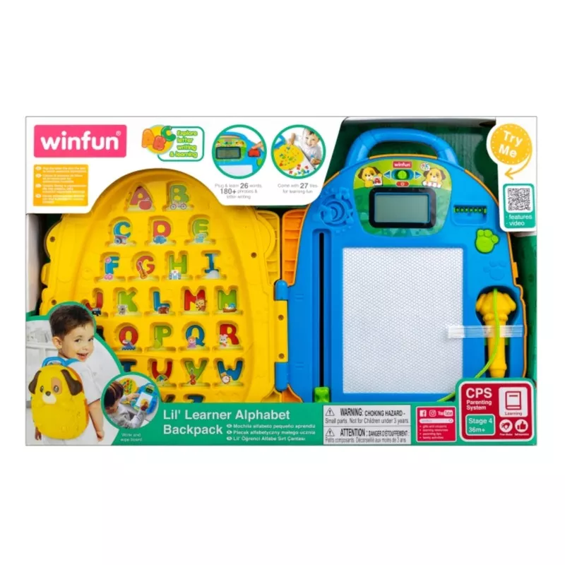 Winfun Lil Learner Alphabet Backpack –3 Years and up