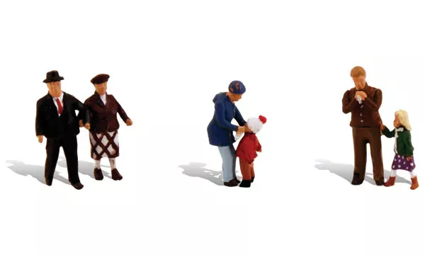 Woodland Scenics A1956 Young & Old Scale Figures HO Scale
