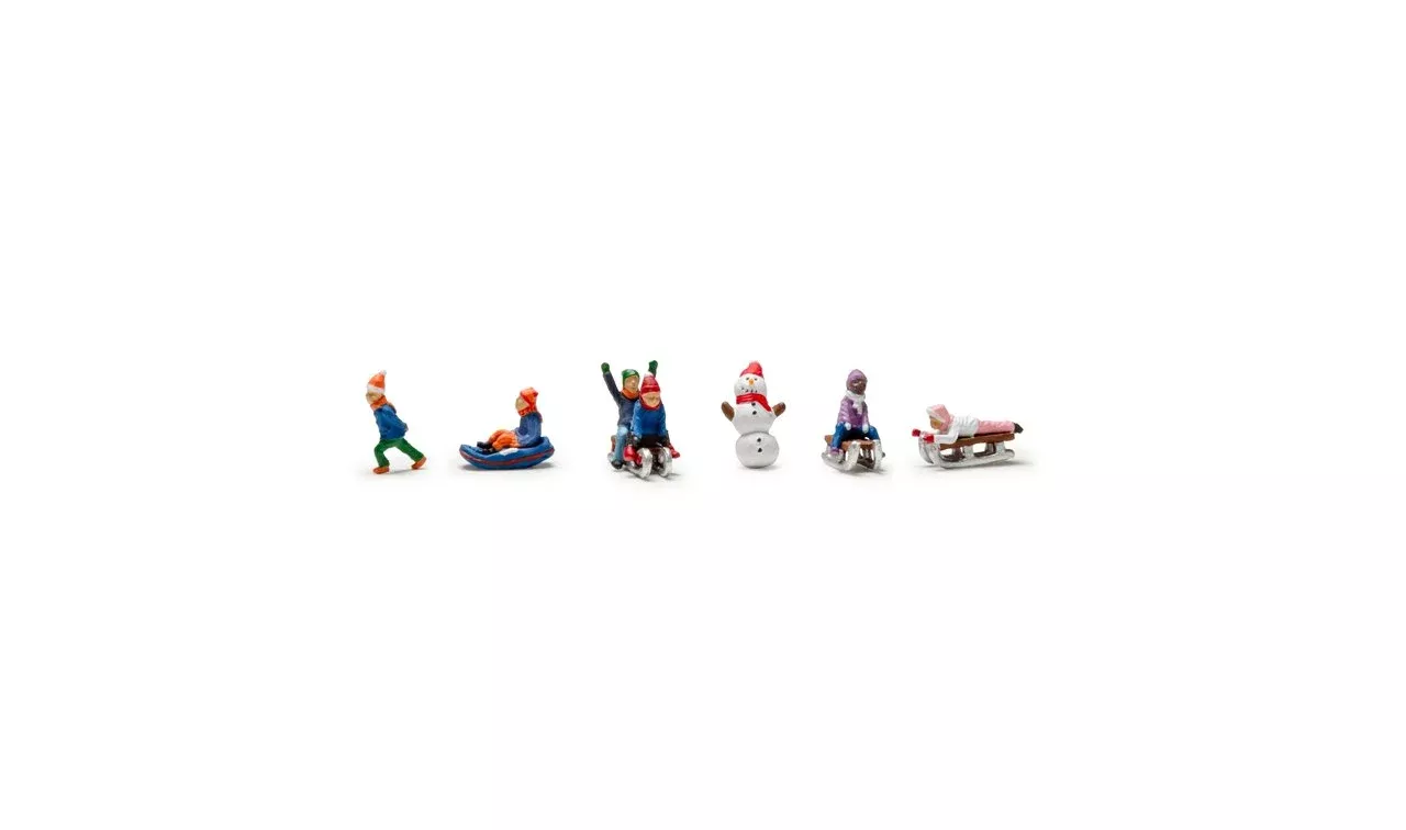 Woodland Scenics HO A1966 Children Sledding