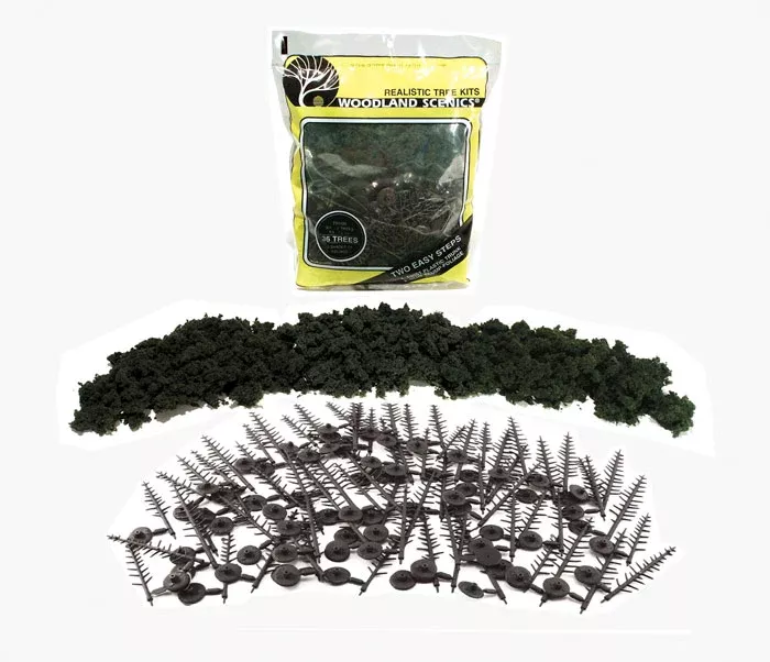 Woodland Scenics TR1104 Conifer Tree Kit, Small