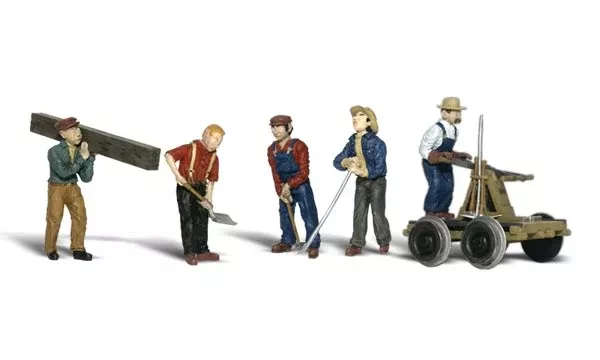 Woodland Scenics WDSA1898 Rail Workers Scale Figures HO Scale