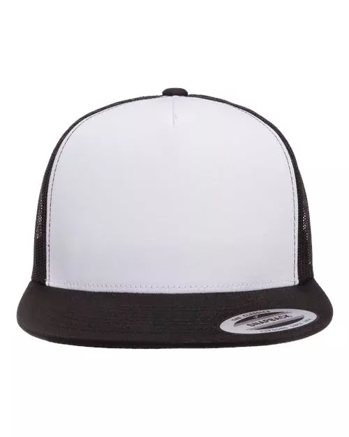Yupoong 6006W Adult Classic Trucker with White Front Panel Hat