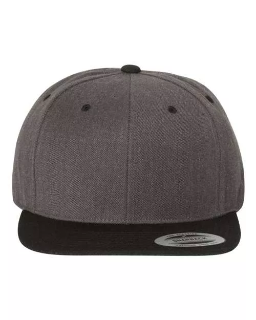 Yupoong 6089MT Adult 6-Panel Structured Flat Visor Classic Two-Tone Snapback